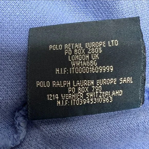 Polo Ralph Lauren Boy’s Large L or Extra Large XL Blue Collared Shirt with Pony - Picture 5 of 8